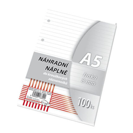 Náplne do karisblokov - A5 linajkové
