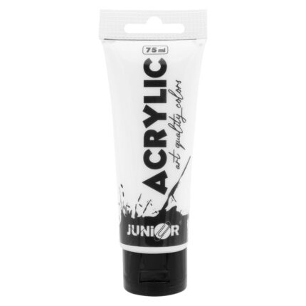 Akrylová farba JUNIOR 75 ml - biela/white
