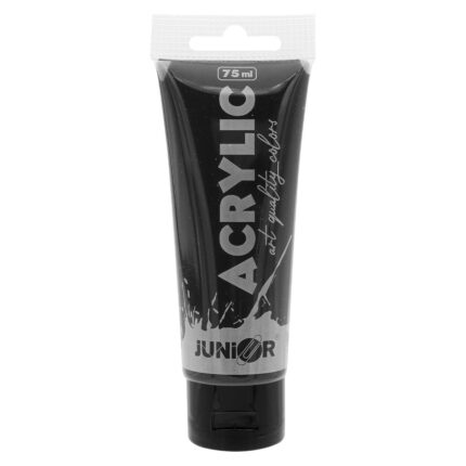 Akrylová farba JUNIOR 75 ml - čierna/black