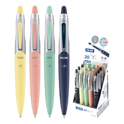 Pero guľôčkové MILAN Capsule Silver 1