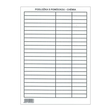 Podložka školská - Lamino A5 s nápovedou - Slovenčina
