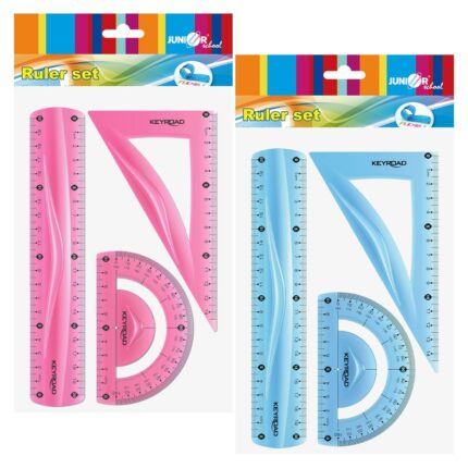 Sada farebných a flexibilných pravítok - 3 ks