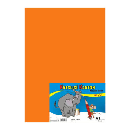 Výkres školský A3 180g / 50 listov oranžový