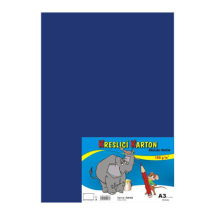 Výkres školský A3 180g / 50 listov tm. modrý