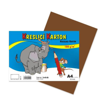 Výkres školský A4 180g / 50 list. hnedý