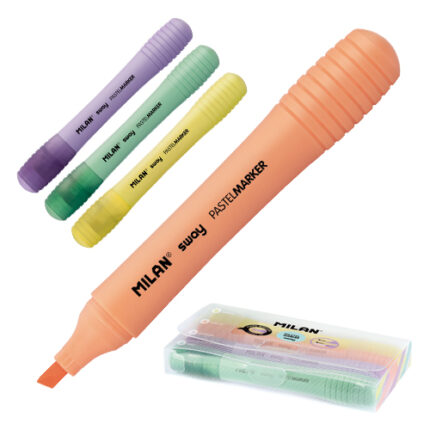 Zvýrazňovač MILAN Pastel Sugar - sada 4 ks