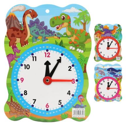 Detské hodiny papierové so zvieratkami mix