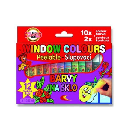 Farba na sklo KOH-I-NOOR 10,5ml 12ks