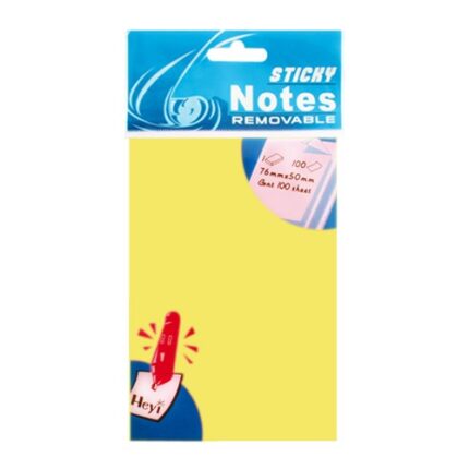 Blok lepiaci žltý 76 x 125 mm