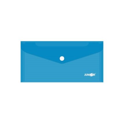 Obal s patentkou PP/DL, priehľadný/ modrý