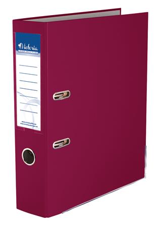 Šanón pákový, 75mm, A4, s ochranným kovaním bordový