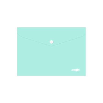 Obal s patentkou PP/A5, pastelový/zelený