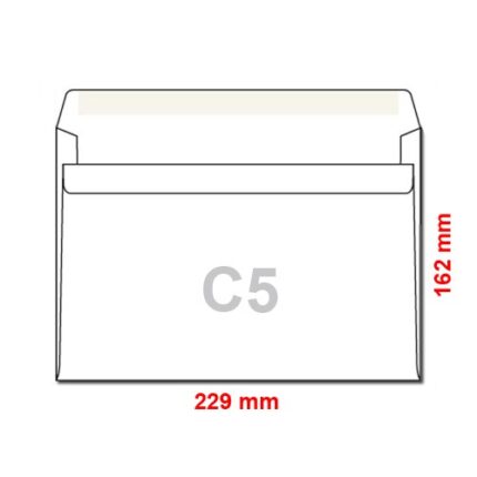 Obálka C5 162x229 mm samolepiaca