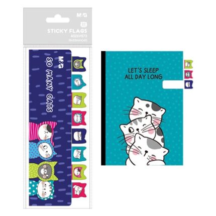 Záložka lepiaca M&G So Many Cats 8 x 20 listov