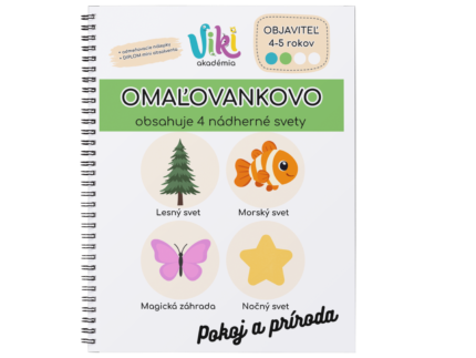 OMAĽOVANKOVO Pokoj a príroda, Objaviteľ (4-5rokov), kreatívna omaľovanka