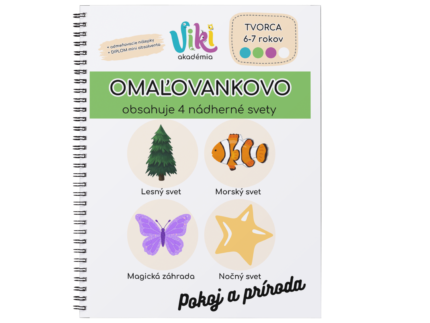 OMAĽOVANKOVO Pokoj a príroda, Tvorca (6-7rokov), kreatívna omaľovanka